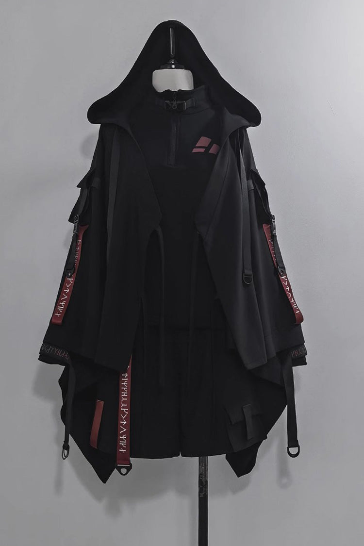 Black Unmarked Blade Gothic Handsome Ouji Lolita Shorts - Product - 3