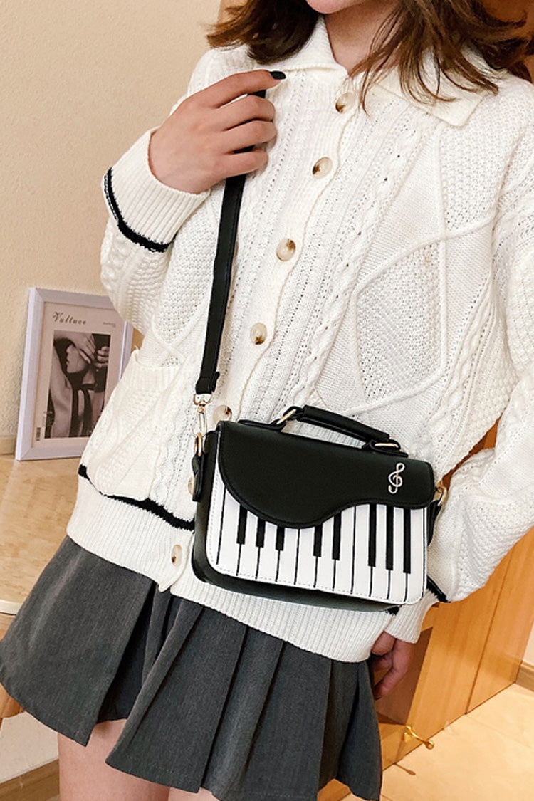 Piano Notes Embroidery Sweet Classic Lolita Shoulder Bag 3 Colors - Product - 14
