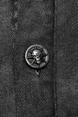 Grey Stand Collar Stitching Men's Punk Vest - Product - 9