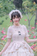 Detachable Pad Puff Sleeves Sweet Lolita Short Shirt 3 Colors - Product - 6