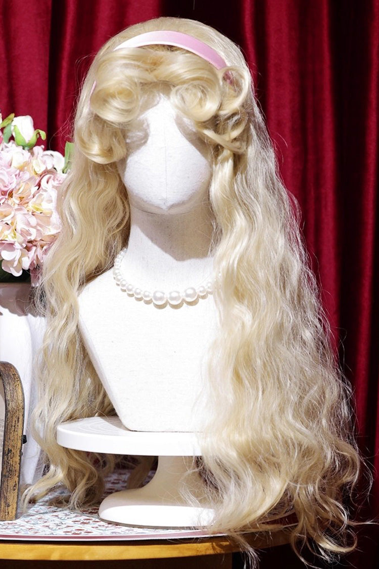 Golden [Barbie] Vintage Elegant Fluffy Wool Curl Lolita Wig - Product - 3