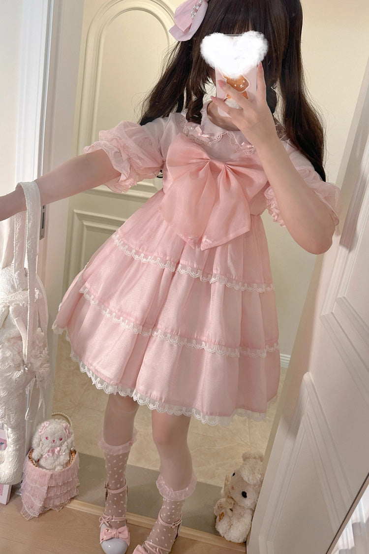 Seaside Pearls High Waisted Multi-layer Bowknot Sweet (Dress Only) detail view 8