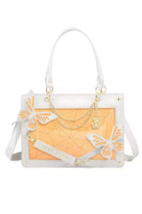 Maze Butterfly Gothic Lolita Shoulder Itabag 14 Colors - White/Orange - 14