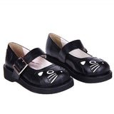 Black Patent Leather Point Toe Platform Sweet Lolita Shoes - Product - 3