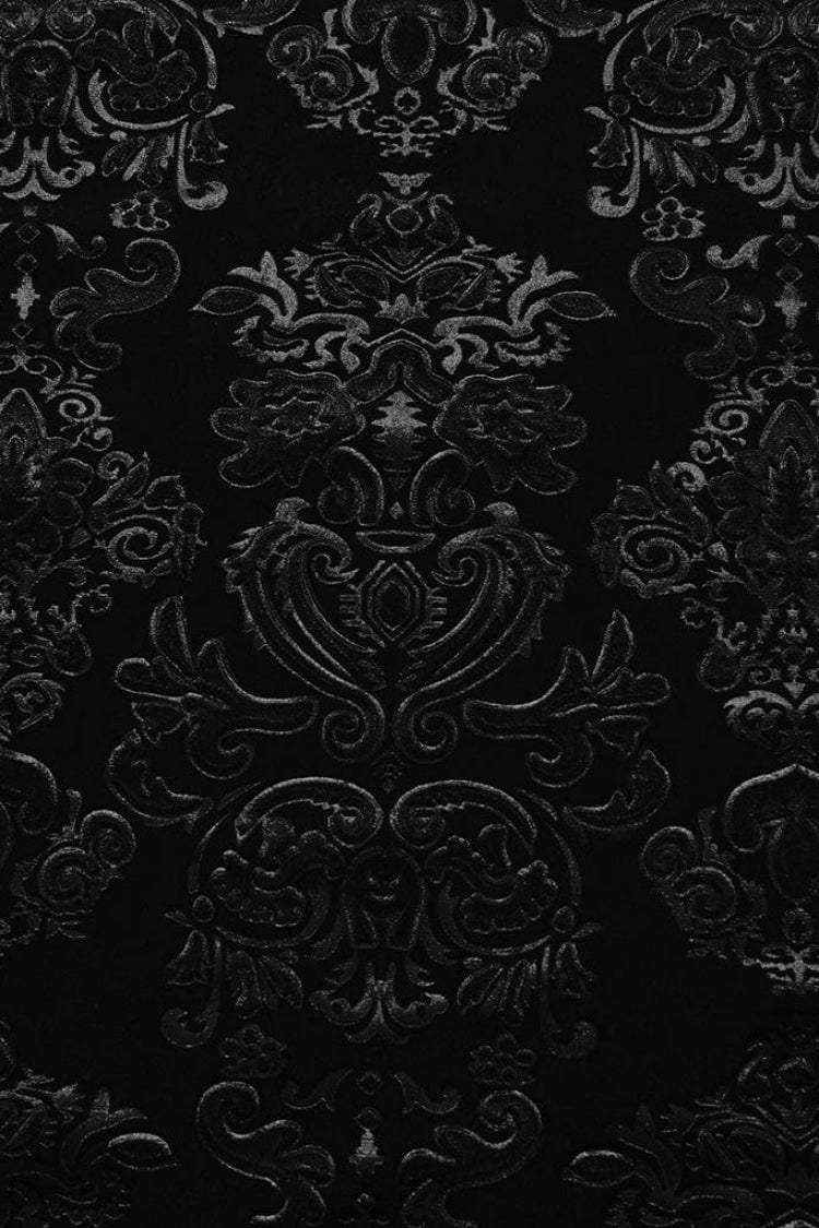 Men's Long Sleeves Embossed Velvet Print Gothic Gorgeous Blouse 2 Colors - Product - 8