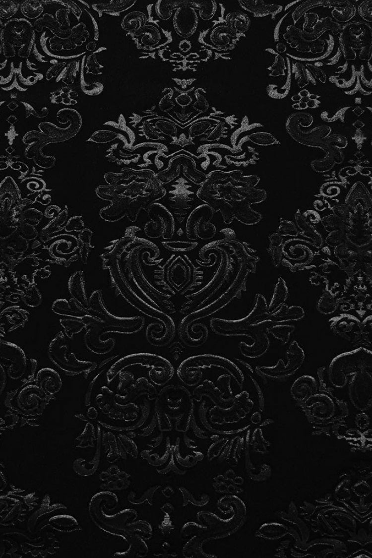 Men's Long Sleeves Embossed Velvet Print Gothic Gorgeous Blouse 2 Colors - Product - 8