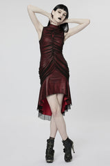 Sleeveless Slim Mesh Fishtail Women's Gothic Dress 2 Colors - Product - 12