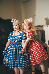 Sweetheart Cat Short Sleeves Print Embroidery Sweet Lolita Dress 3 Colors - Product - 2