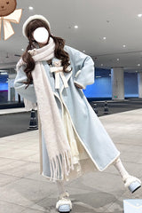 [Cute Bear] Long Sleeves Bowknot Sweet Lolita Long Coat 2 Colors - Product - 6