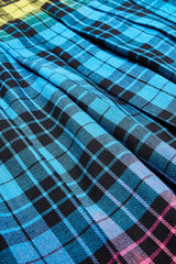 Multi-Color Plaid Print Pockets Zipper Irregular Women's Steampunk Skirt - Product - 7