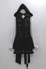 Black Anxious Rabbit Ouji Fashion Gothic Lolita Vest - Product - 4