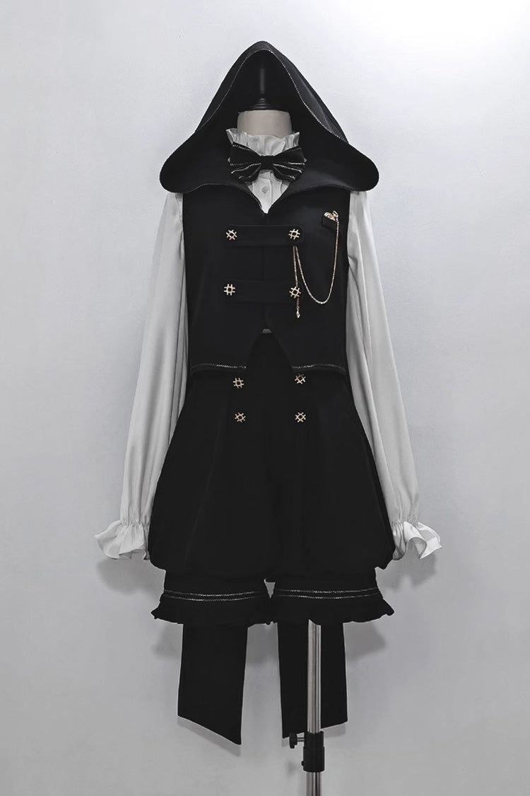 White Anxious Rabbit Long Sleeves Ouji Fashion Gothic Lolita Blouse - Product - 4