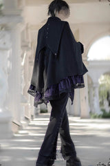 Double-breasted Gothic Prince Handsome Ouji Lolita Cloak Coat 3 Colors - Product - 8