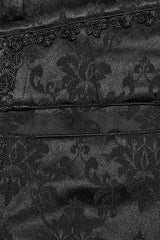 Black Jacquard 3D Print Lace Men's Gothic Pants - Product - 8