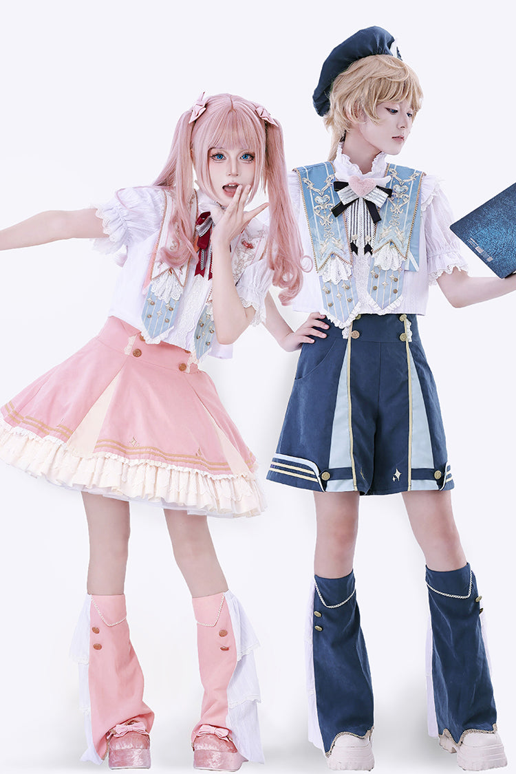 Blue [Messenger of Heaven] Ouji Prince Handsome Lolita Shorts - Product - 4