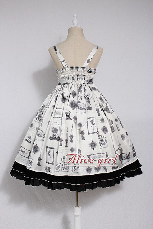 Christian Pious Duck Print Sleeveless Bowknot Sweet Lolita JSK Dress - Product - 4