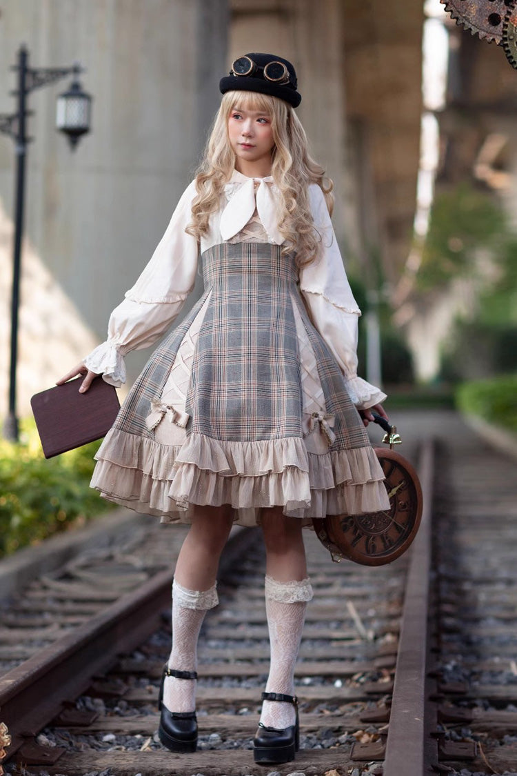 Multi-Color Backlight Memoirs Elegant Slim Bowknot Sleeveless Ruffle Classic Lolita Dress - Product - 8
