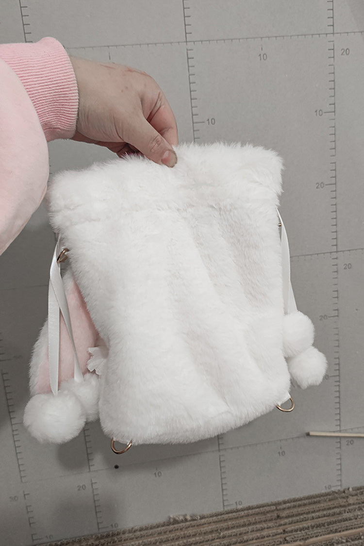 Drawstring Crossbody Bowknot Sweet Lolita Bucket Bunny Small Bag 10 Colors - Product - 11