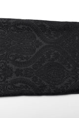 Black Jacquard Floral Print Decal Decoration Men's Gothic Pants - Product - 8