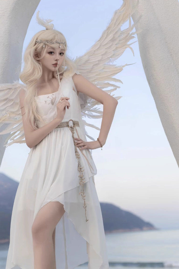 ホワイトノースリーブTears of Themis Greekスタイルゴシックロリータジャンパースカート（JSK） 商品画像