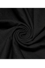 Black Elasticity Knitting Tie Braid Sexy Off The Shoulder Long Sleeve Women's Plus Size Gothic T-Shirt - Product - 9