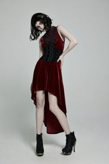 Black Jacquard Lace-Up Slim Women's Corset - Product - 7