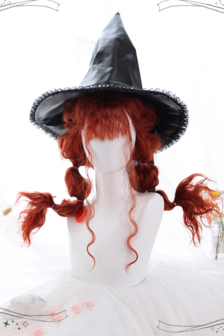 Orange Fluffy Sheep Curly Long Sweet Lolita Wigs - Product - 4