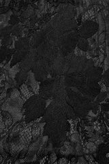 Black Stand Collar Lantern Sleeves Print Ruffle Lace Men's Gothic Blouse - Product - 9