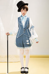 Alice Detective Retro Genuine Blue Ouji Lolita Vest - Product - 2