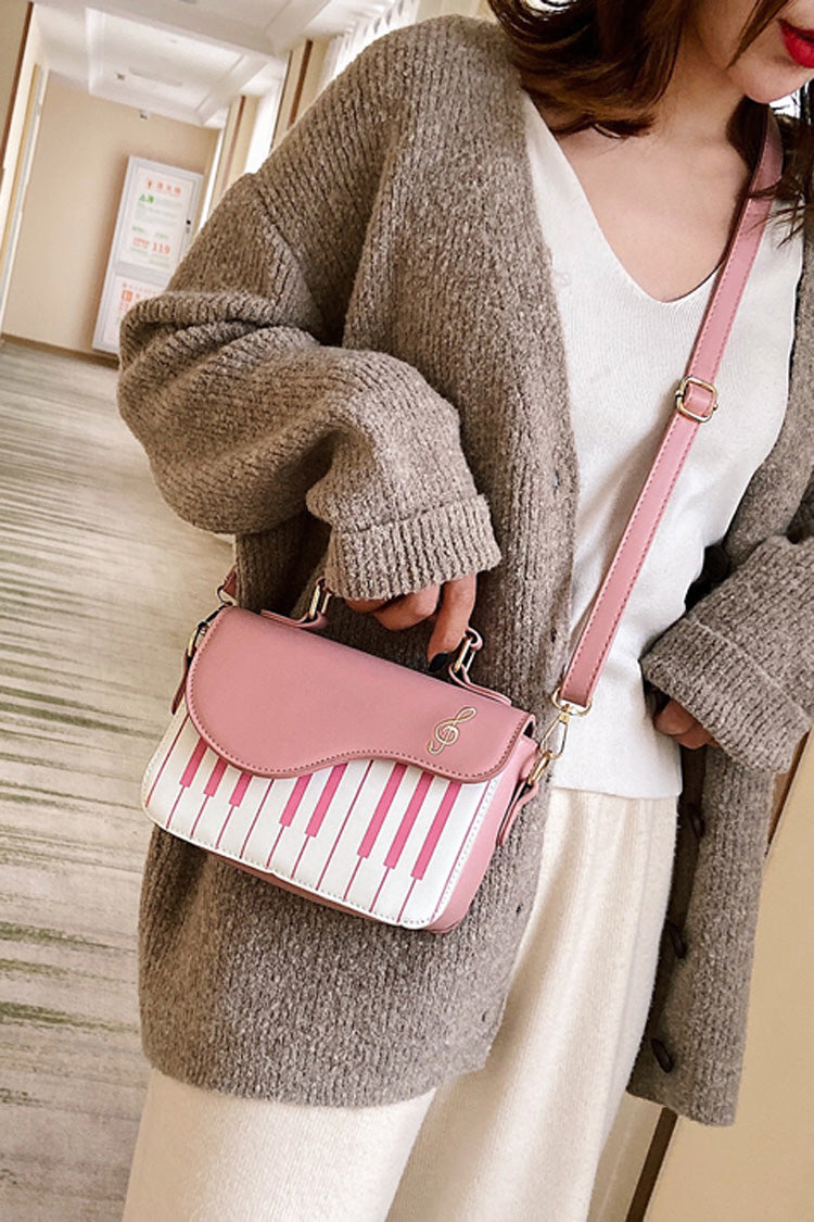 Piano Notes Embroidery Sweet Classic Lolita Shoulder Bag 3 Colors - Product - 10