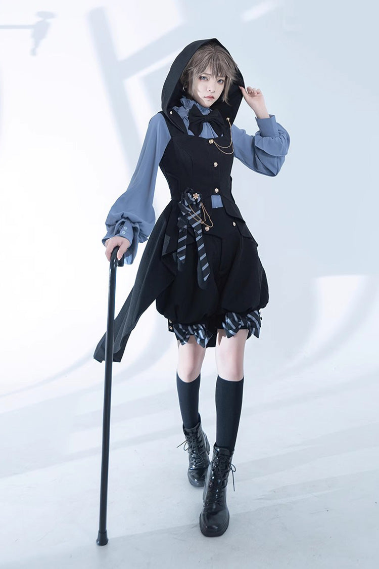 Blue Narrative Maxim Long Sleeves Ouji Fashion Gothic Lolita Blouse - Product - 9
