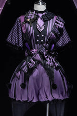 Purple Fantasy Circus Handsome Prince Ouji Fashion Lolita Set - Product - 5