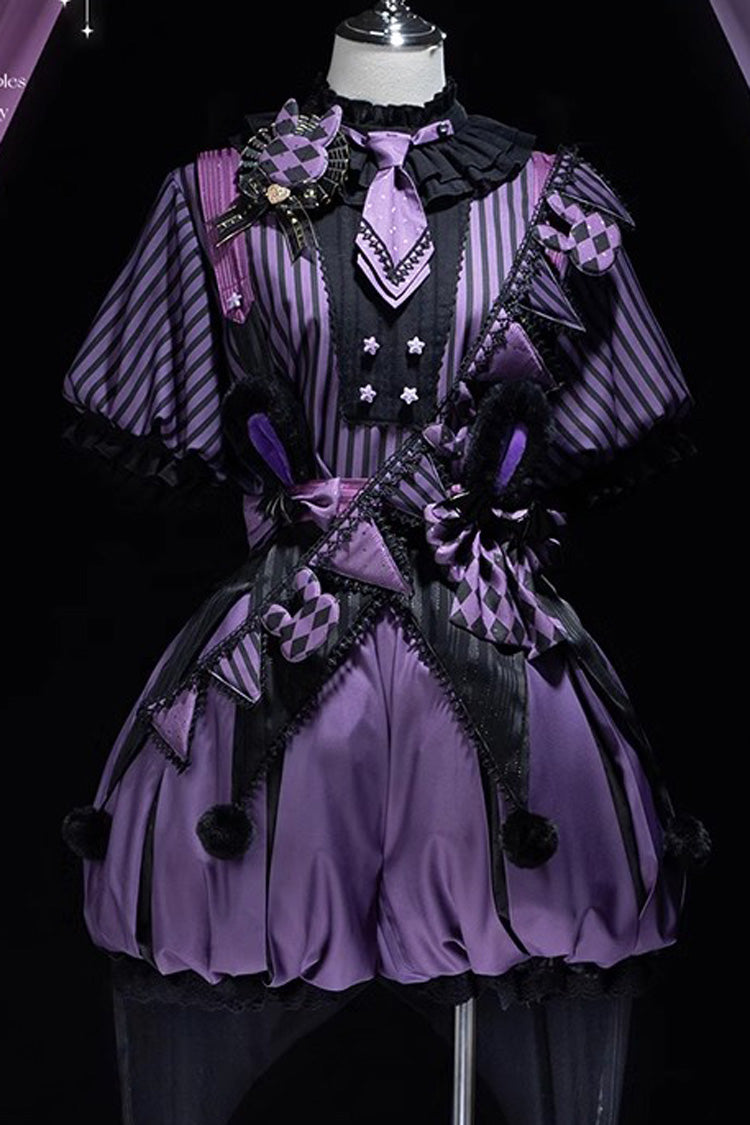 Purple Fantasy Circus Handsome Prince Ouji Fashion Lolita Set - Product - 5