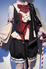 Multi-Color [Natural Philosophy] Long Sleeves Ruffle Bowknot College Style Prince Gorgeous Ouji Lolita Set - Product - 6