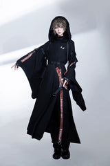 Black [Nameless Blade] Stand Collar Long Sleeves Gothic Prince Ouji Lolita Skirt Set - Product - 4