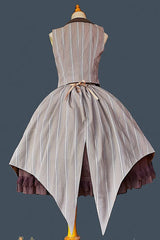 Brown/Grey Witch'S Notes Ruffle Cardigan Classic Lolita Skirt - Product - 9