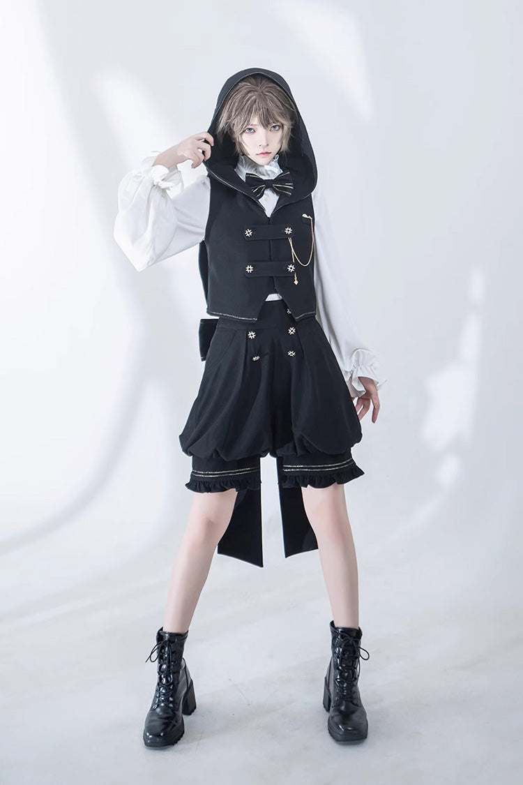 White Anxious Rabbit Long Sleeves Ouji Fashion Gothic Lolita Blouse - Product - 11