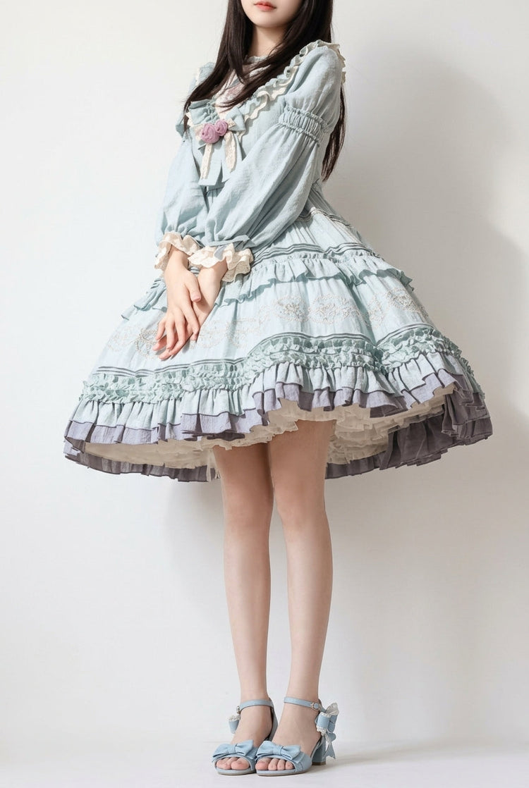 Thorn Rose Long Sleeves Ruffle Bowknot Sweet Princess (Dress Only) detail view 3
