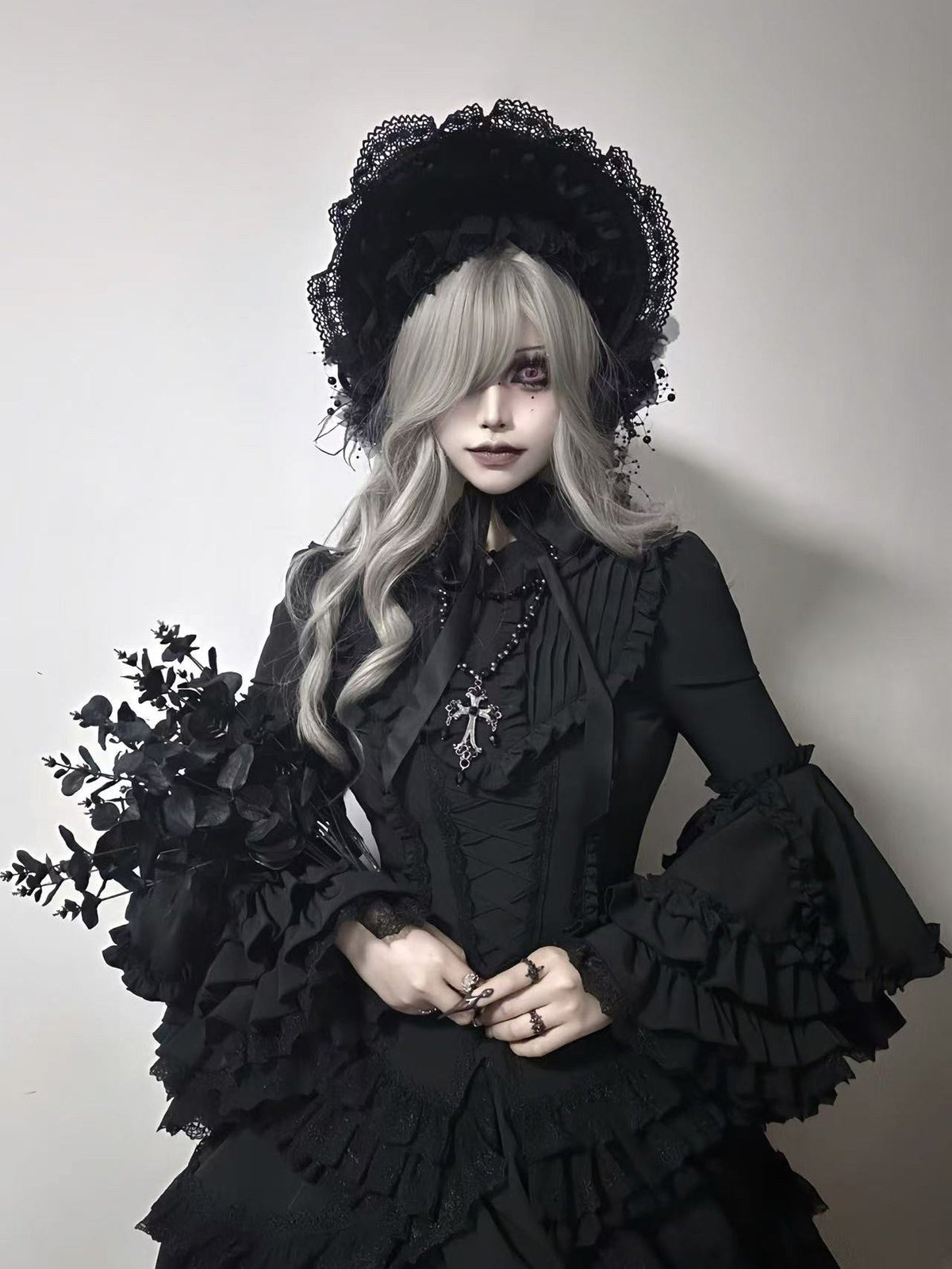 Immortal Bird black Gothic Lolita blouse
