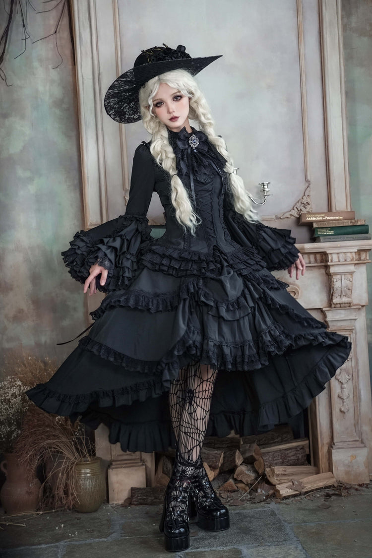 Immortal Bird Gothic Lolita set full outfit view