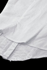 White Turn-down Collar Ruffled Long Sleeves Women's Gothic Blouse - Product - 14