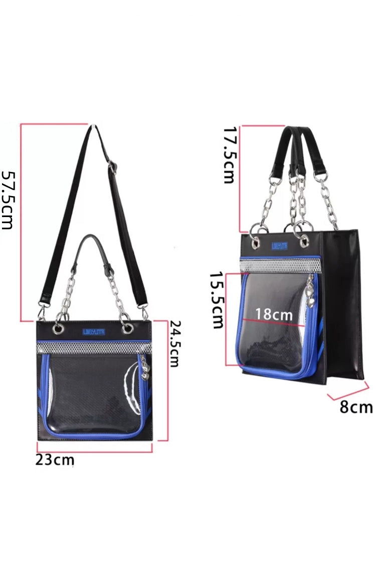 Small‑Load Square Chain Sweet Lolita Top‑Handle Shoulder & Crossbody Ita Bag 4 Colors - Product - 4
