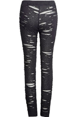 Mesh Close Fitting Long Women's Gothic Leggings - Product - 13