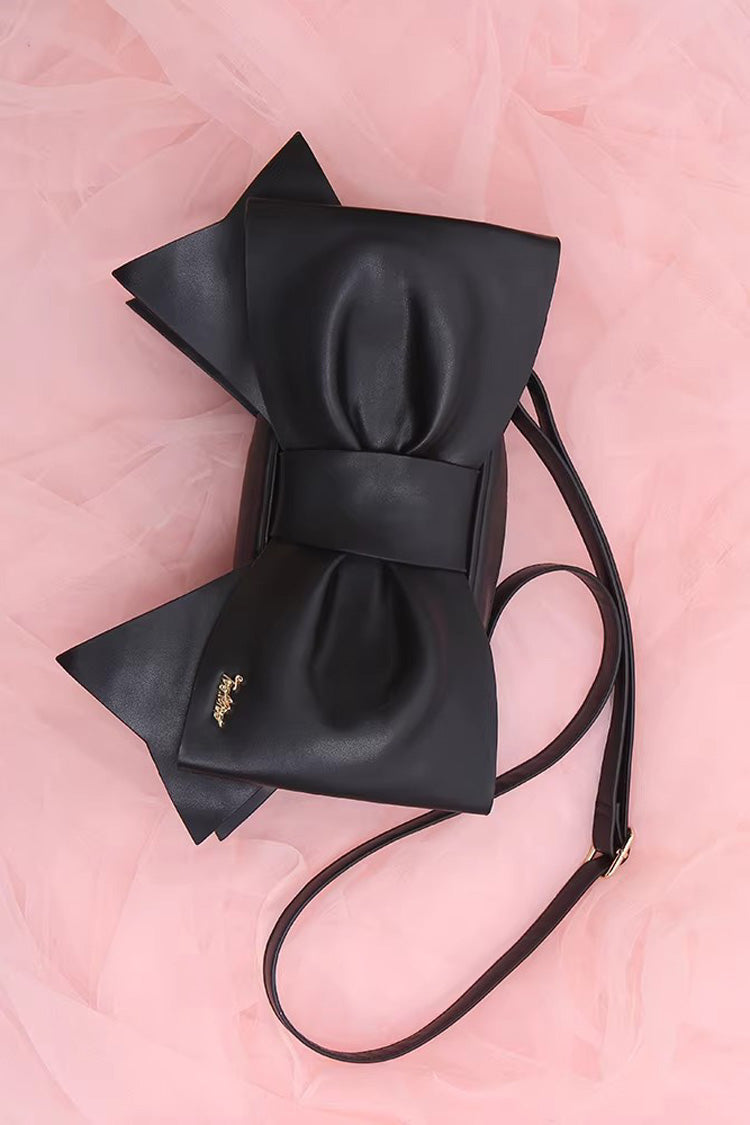 Black Bow Pearl-Decorated Gothic Lolita Handbag - Product - 3
