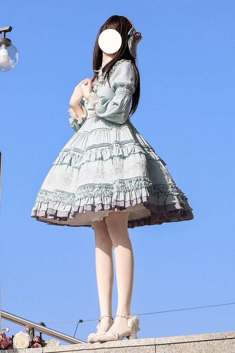Thorn Rose Long Sleeves Ruffle Bowknot Sweet Princess (Dress Only) detail view 6
