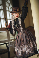 Demon Hunting Notes PU Gothic Punk Lolita Vest 2 Colors - Product - 9