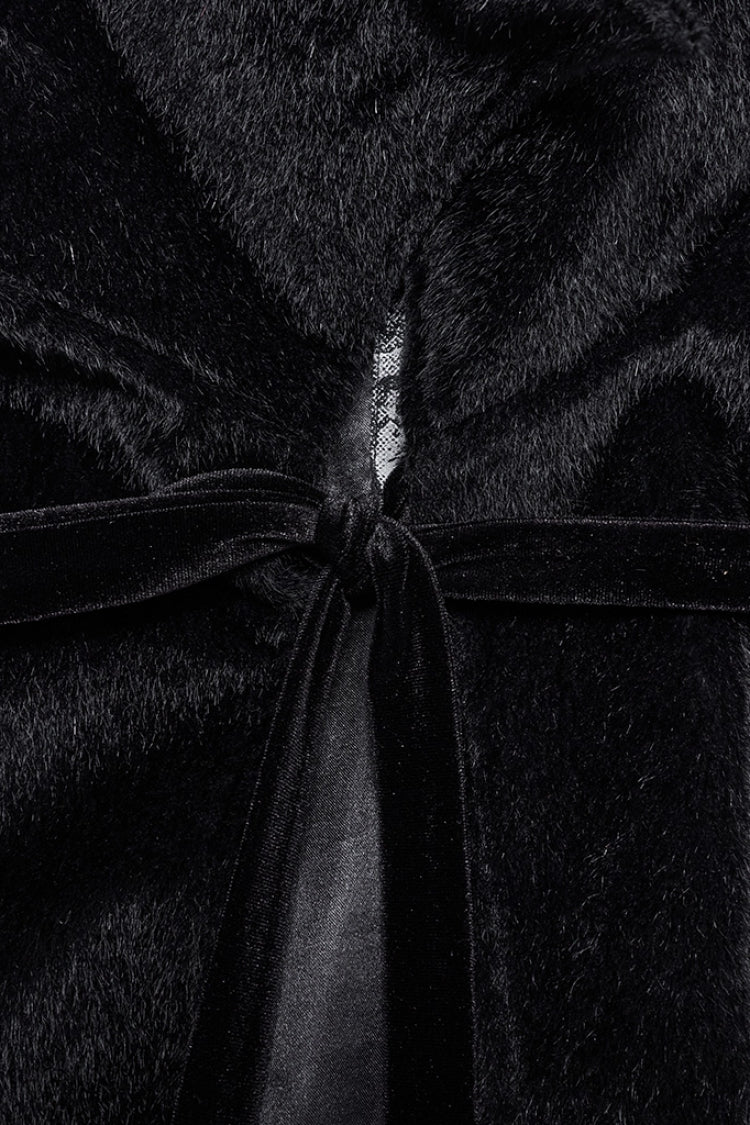 Black/Red Men's Strap Bat Gothic Coat Cloak - Product - 6