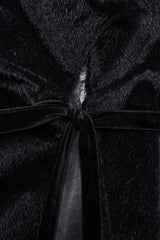 Black/Red Men's Strap Bat Gothic Coat Cloak - Product - 6