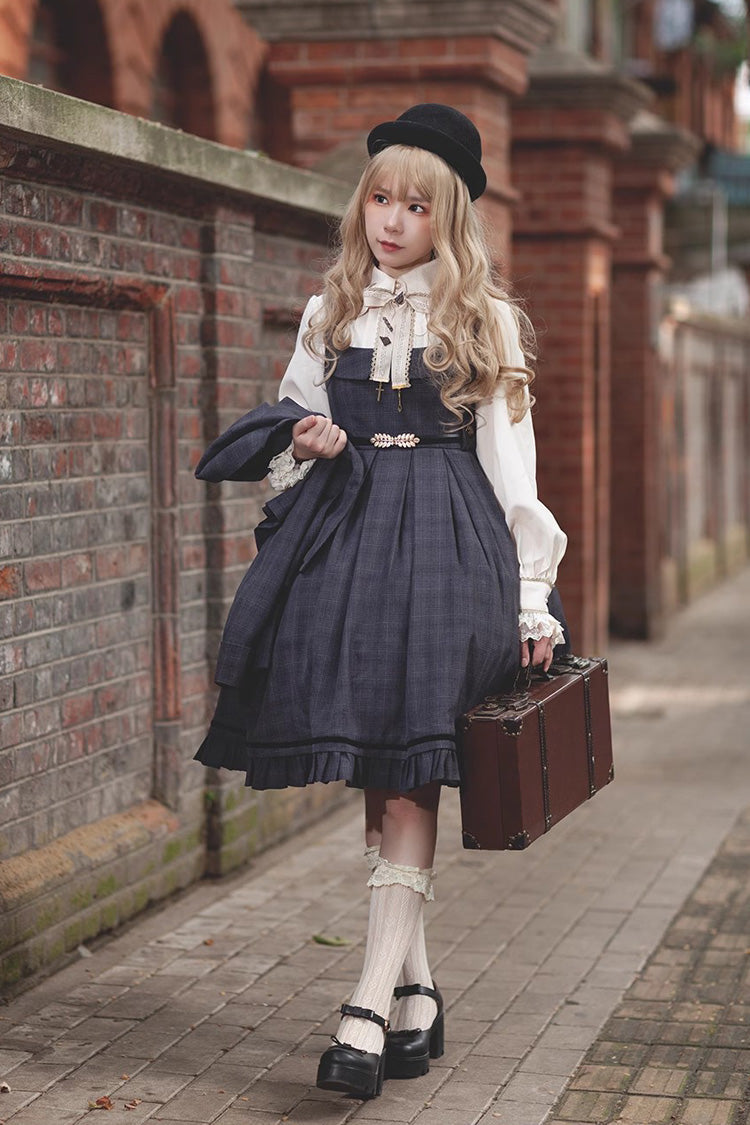 Princess Lost In The Fog Ruffle College Style Elegant Classic Lolita JSK Dress 2 Colors - Product - 5