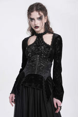 Black Batwing Beaded Lace-Up Zipper Women's Underbust Corset - Product - 9